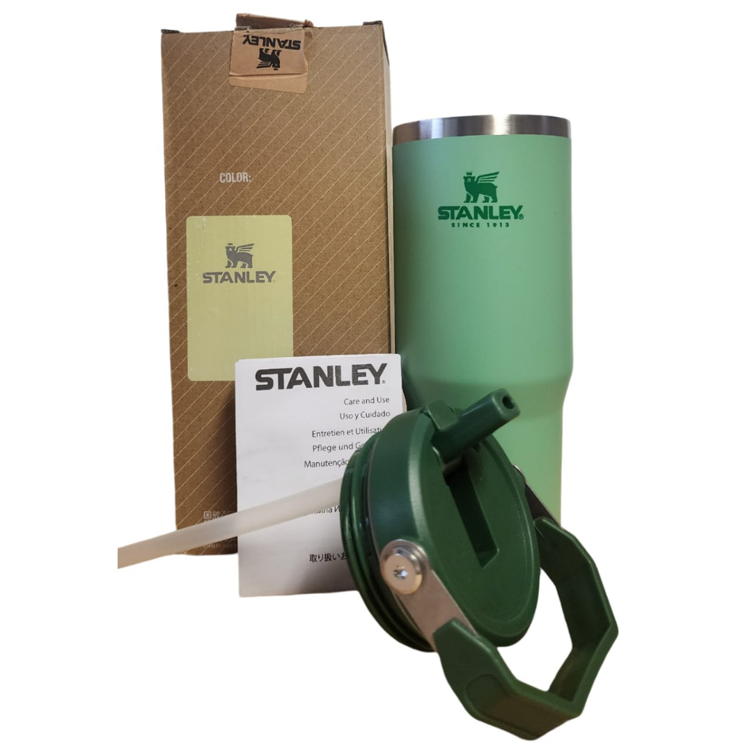 Stanley 30oz Iceflow Flip Straw Green Forest